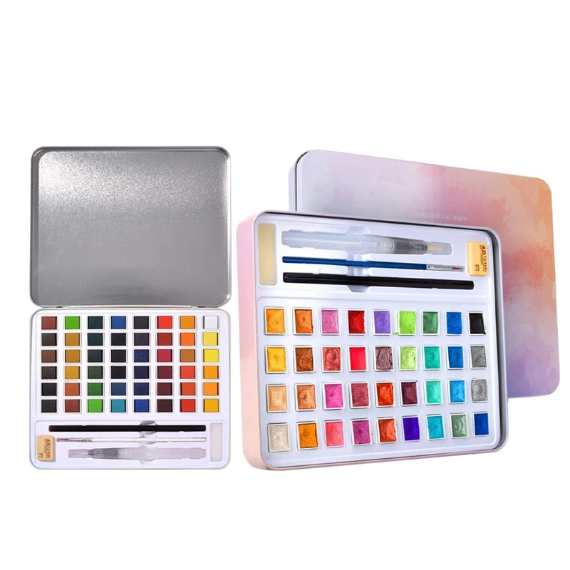 

36 Цвет акварельные краски в наборе Цвет Набор для рисования, железная коробка для хранения, набор, Портативный воды Цвет краски, художествен...