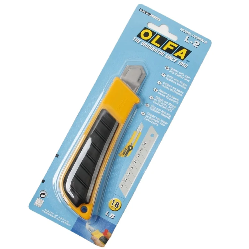 OLFA L-2 Heavy Duty Cutter Rubber Grip 18mm Utility Knife MultiPurpose Knives with Snap-off Blades Wallpaper Craft Cutting Tools images - 6