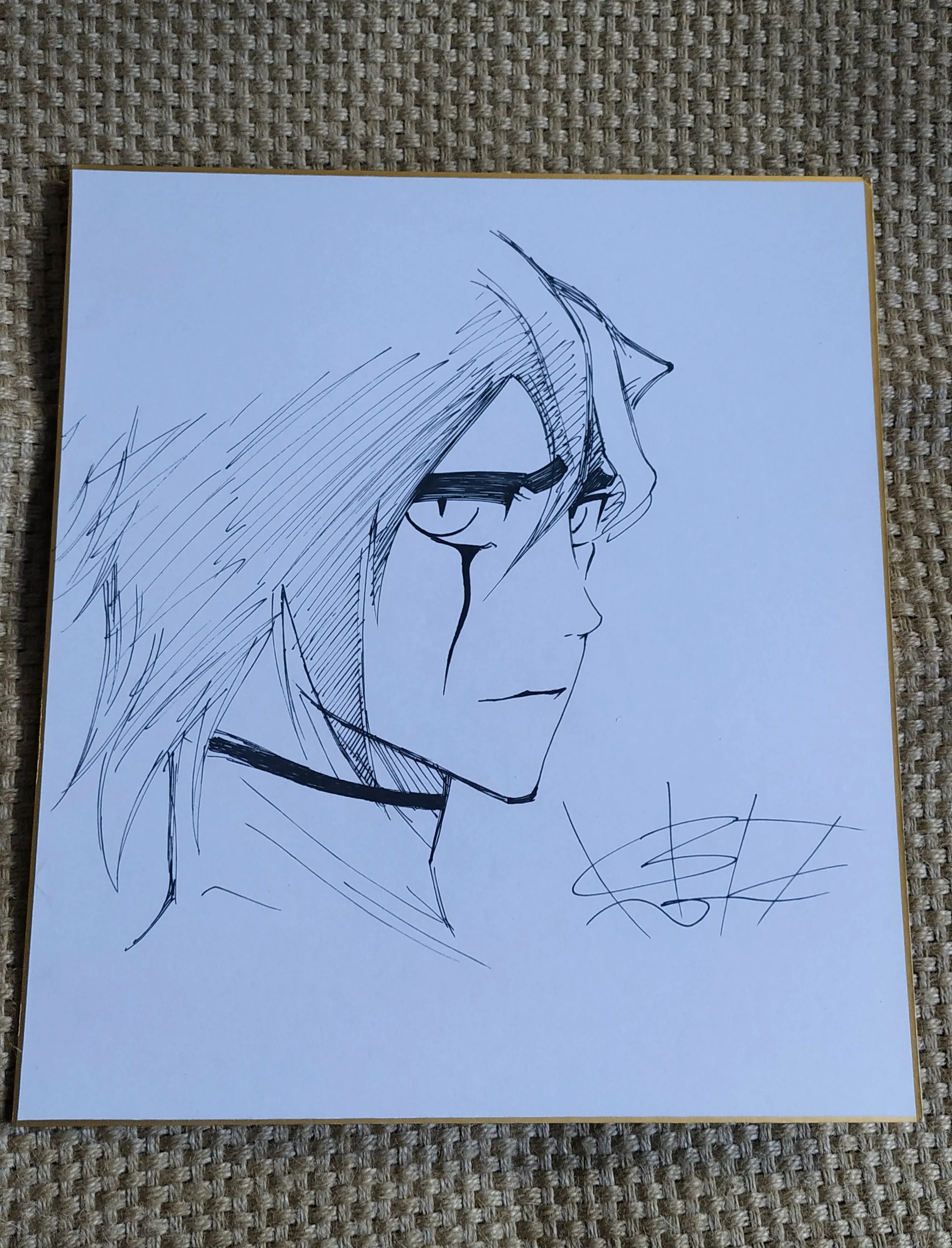 Ручная роспись Kubo Taito отбеливатель с автографом Shikishi Card Art Board limited 122020D|Открытки и