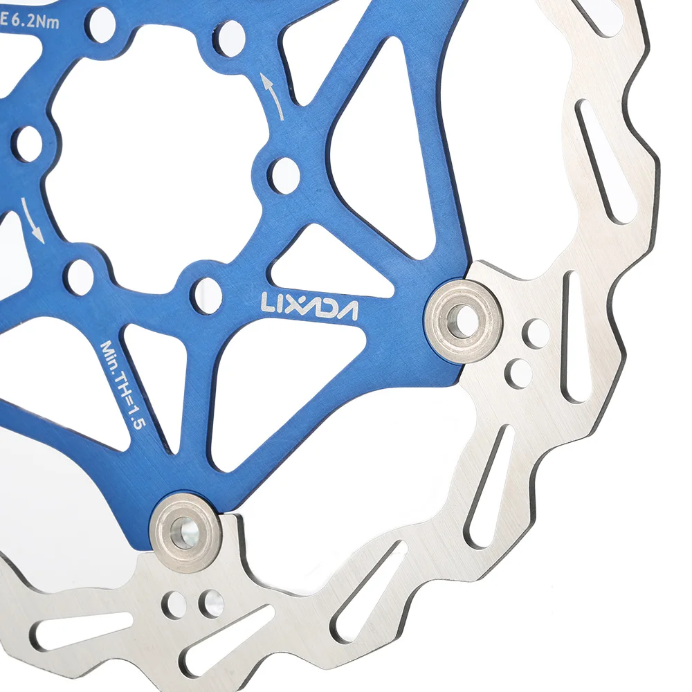 Lixada Велосипедный тормозной ротор для велосипеда MTB плавающий дисковый тормоз Φ 6