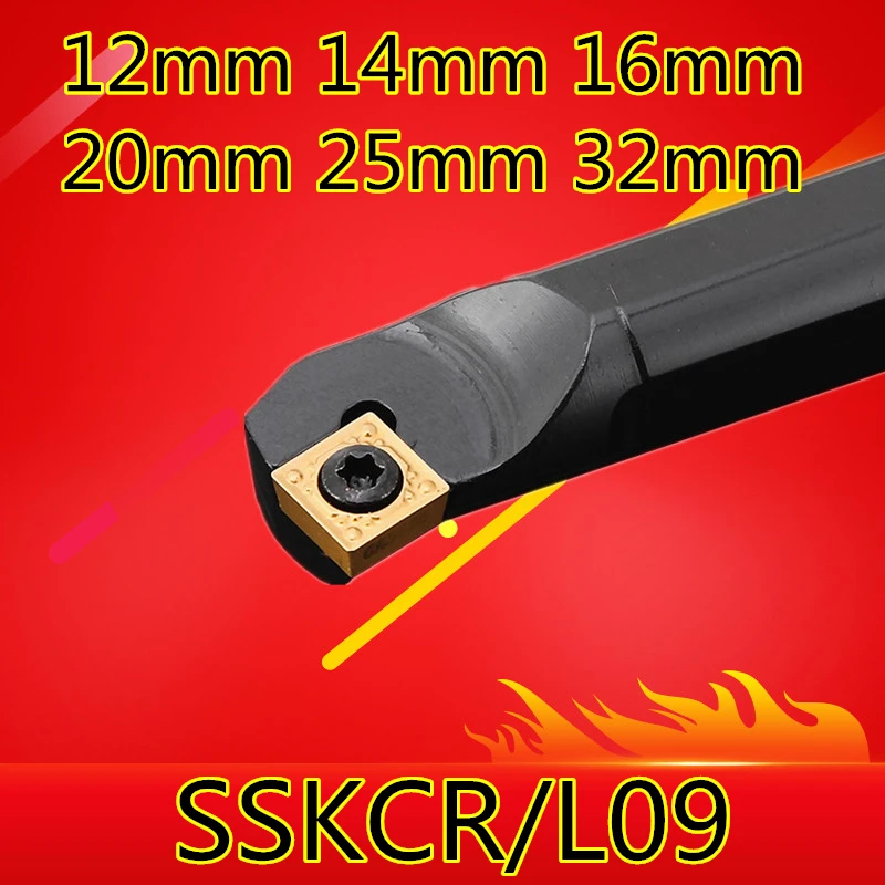 

1PCS S12M-SSKCR09 S14N-SSKCR09 S16Q-SSKCR09 S20R-SSKCR09 S25S-SSKCR09 S32T-SSKCR09 SSKCL09 12mm-32mm CNC lathe tools