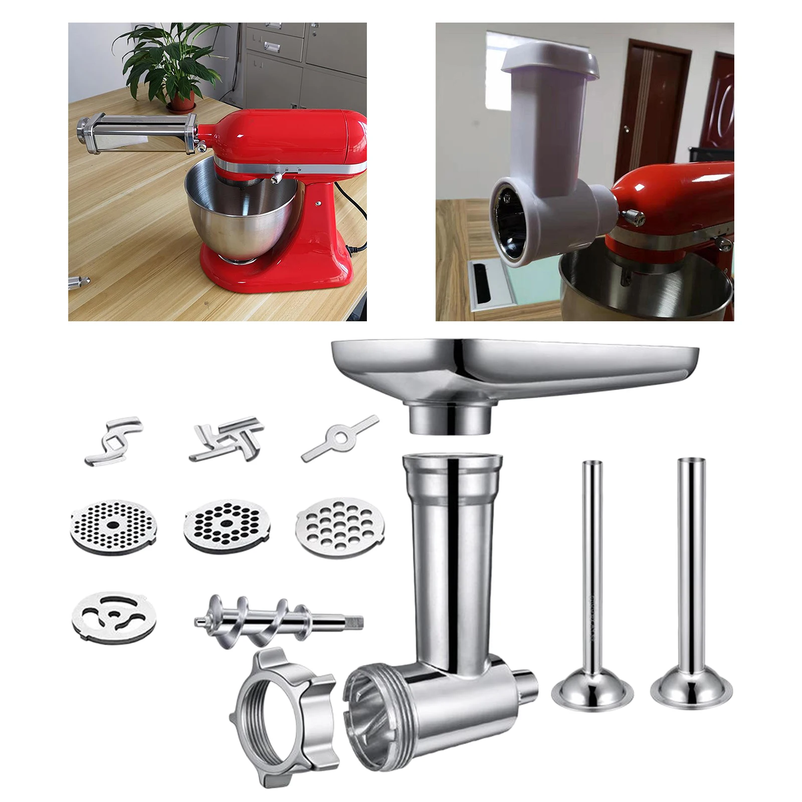 

1Set Meat Grinder &Slicer Shredder Meat Grinder Attachment for Kitchen Accessories