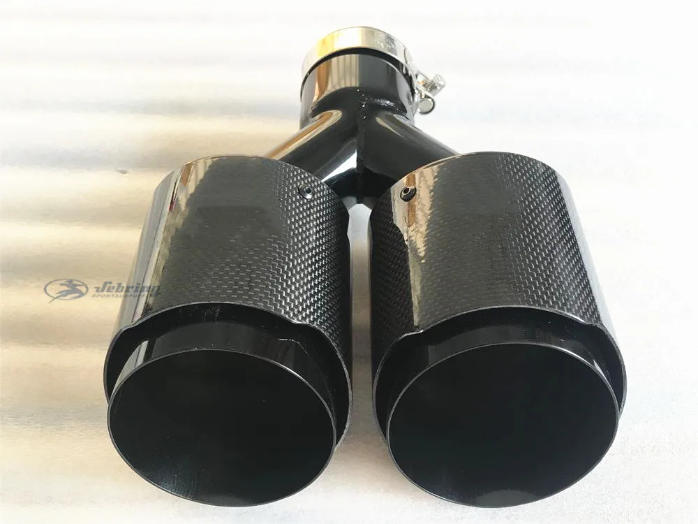 Универсальный автомобильный глушитель remus из углеродного волокна наконечник для