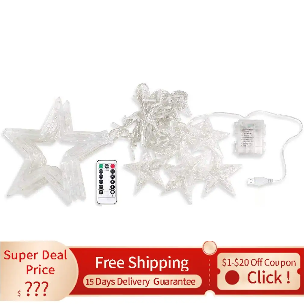 

Светящаяся гирлянда Moon Fariy, рождественские украшения, свадьба, новый год, уличное украшение для комнаты, Рождество, новогодние украшения 2022