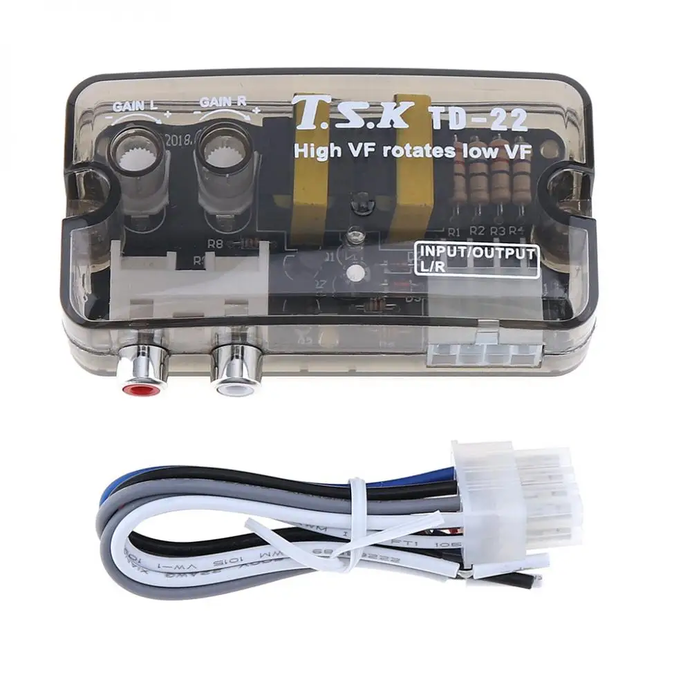 

RCA Car Subwoofer High Frequency to Low Frequency Converter with Time Delay Function