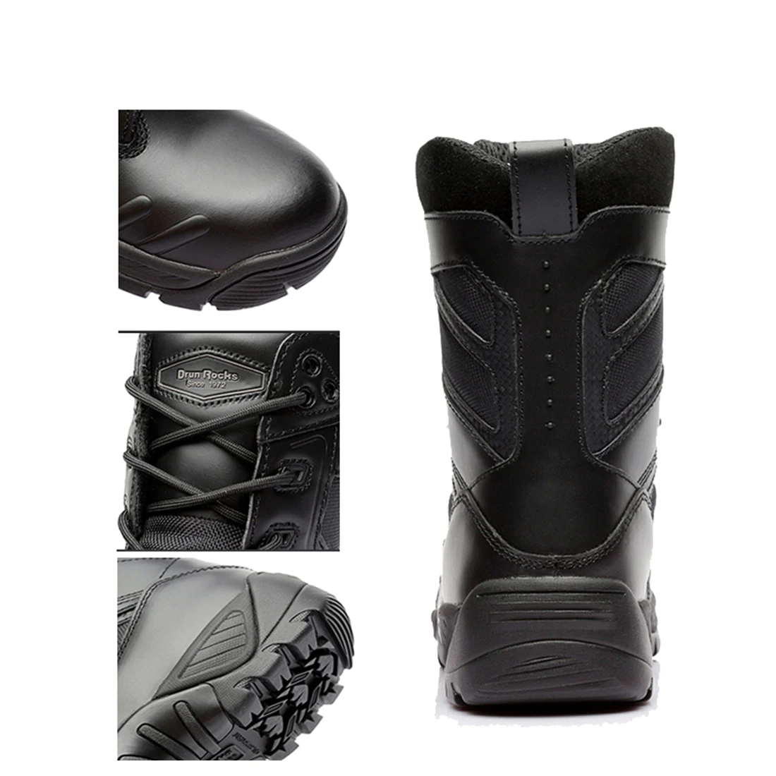 Workerkit Waterproof Puncture-proof Cowhide Tactical Boots Outdoor Hunting Combat Boots for Men