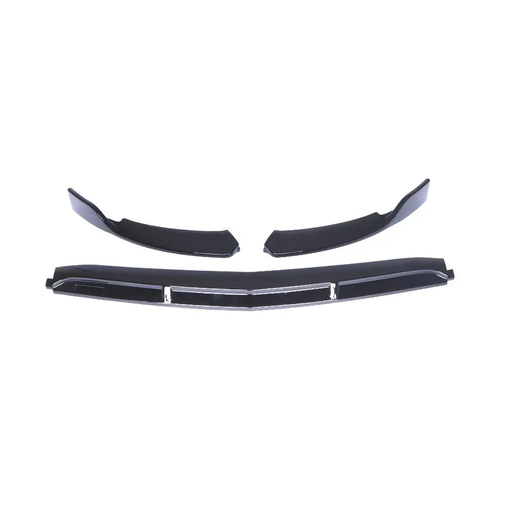 W205 Car Front Lip Chin Bumper Spoiler Splitters Body Kit For Mercedes-Benz C Class Sport C250 C300 C350 2015-2019 3Pc | Автомобили и