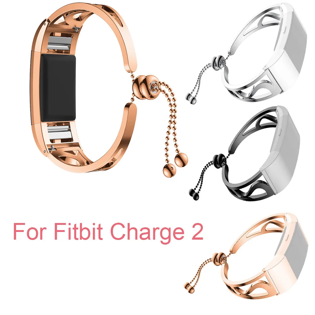 Роскошный модный сменный Браслет для девушек ремешок наручных часов Fitbit Charge 2
