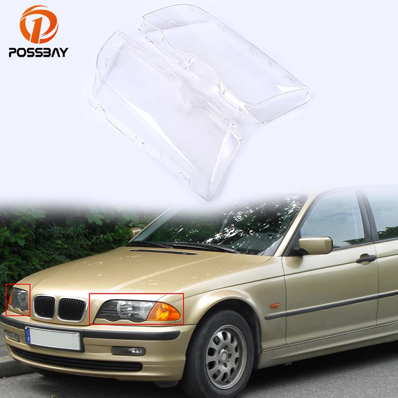 Прозрачный Абажур POSSBAY для объектива фары водонепроницаемый корпус лампы BMW 3
