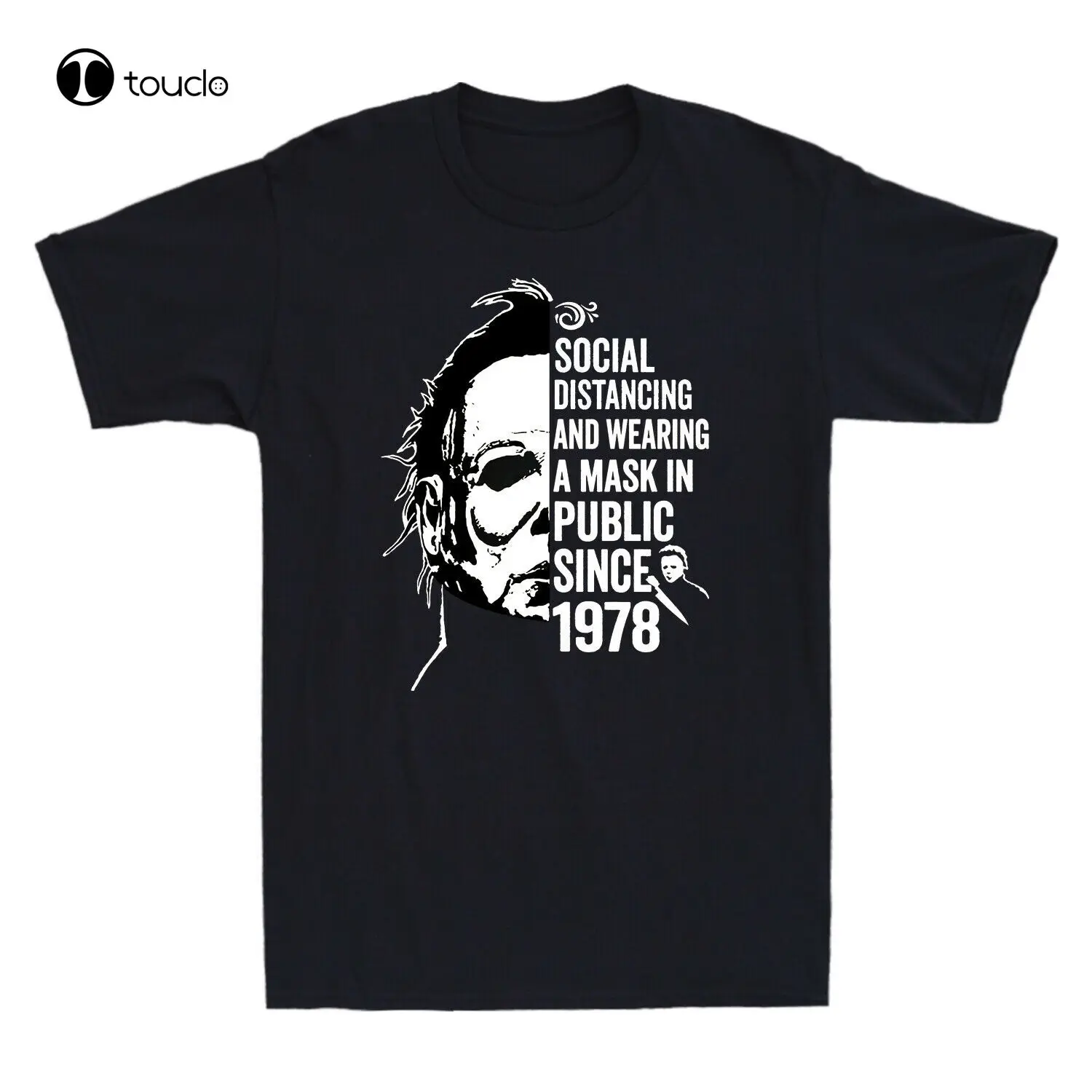 

Michael Myers Social Distancing In Public Since 1978 Vintage Men'S T-Shirt Black golf shirt
