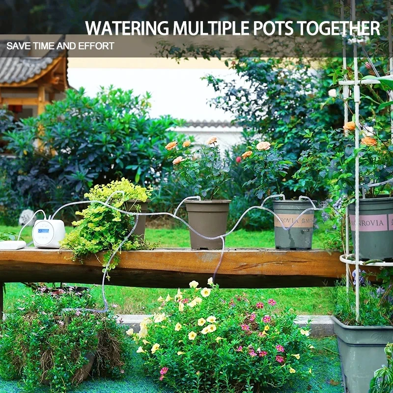 Garden Automatic Watering Device Intelligent Drip Irrigation Water Pump Controller Flowers Plants Timer System Set | Дом и сад