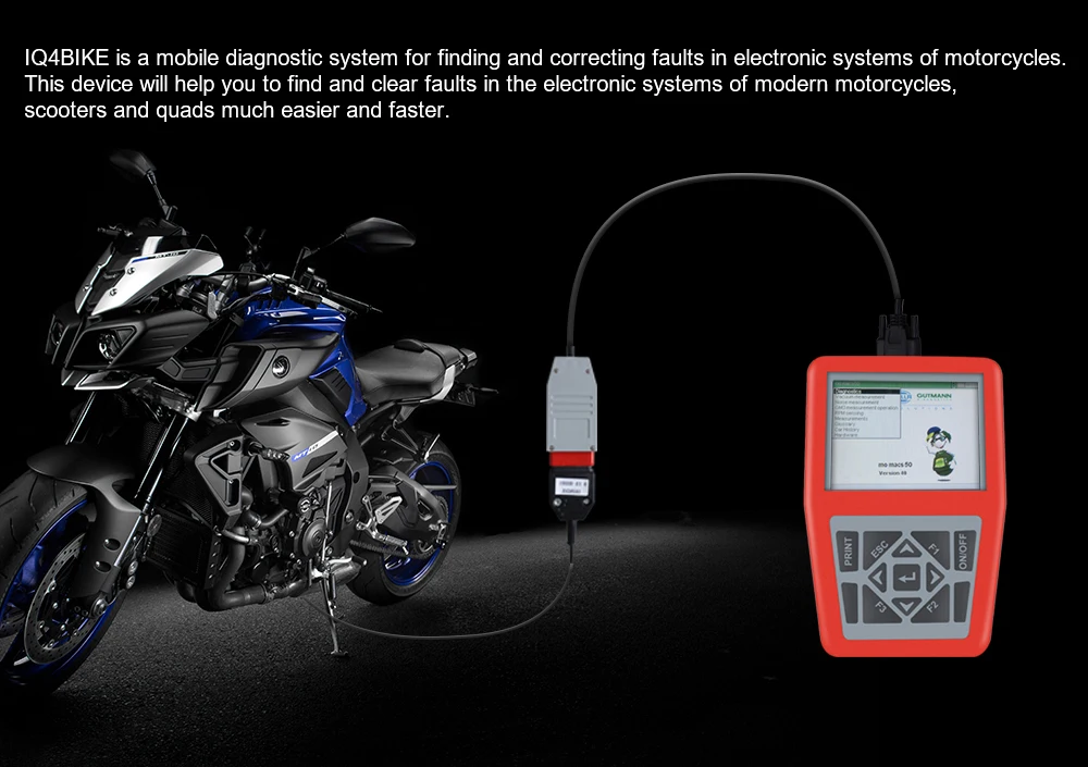 DHL iQ4bike диагностический и сканер инструмент для мотоциклов iQ4 велосипед универсальная Диагностика мотоциклов инструмент