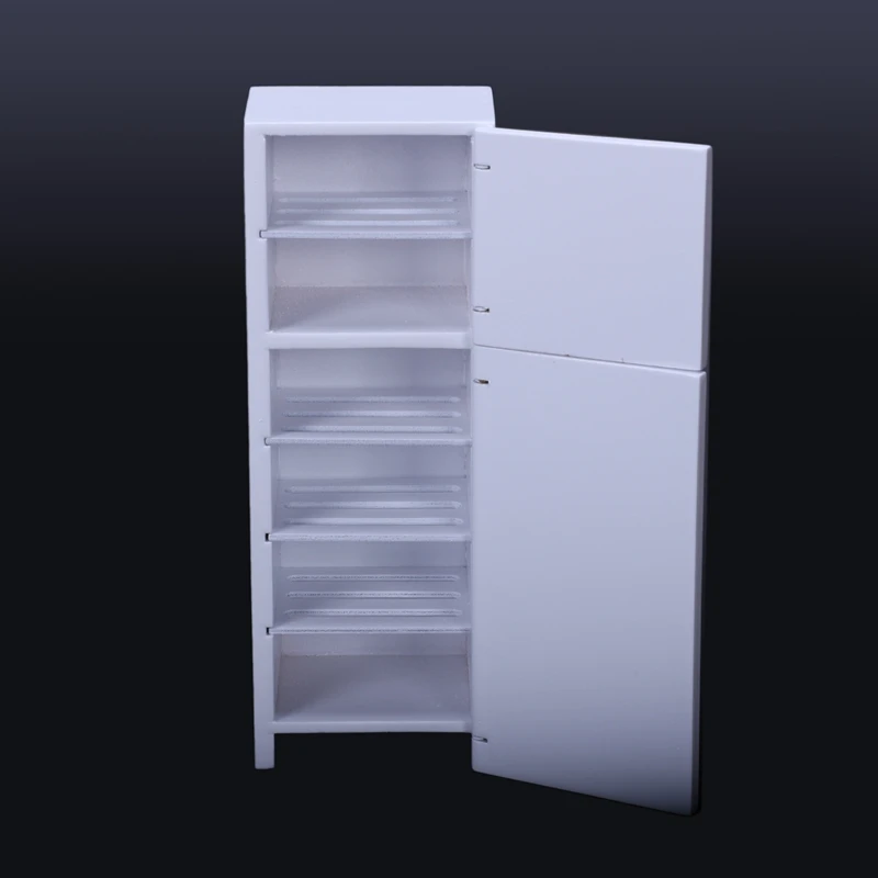 1 шт./1:12 кукольный домик Diy Холодильник Миниатюрный Кукольный Домик белый