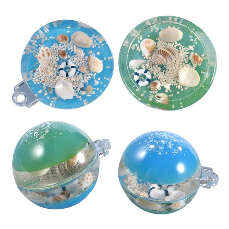 

Semicircle Pendant Epoxy Resin Mold Desktop Ornaments Silicone Mould DIY Crafts Jewelry Home Decorations Casting Tool XXFD