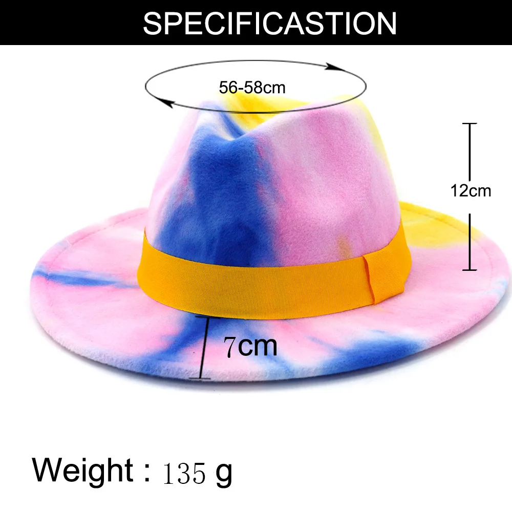 Шляпа фетровая для мужчин и женщин стильная Федора из шерстяного фетра с