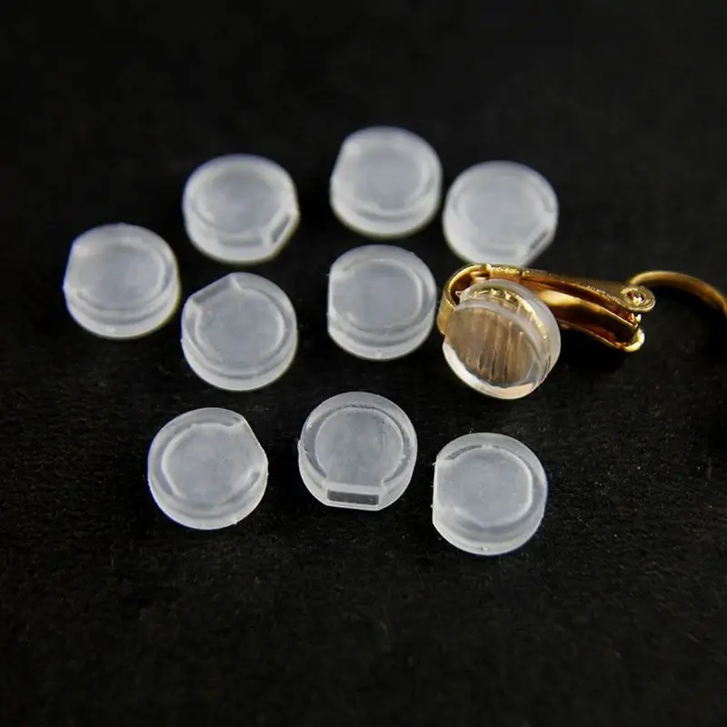 100 шт Серьга колодки Поддержка стабилизатор силиконовые комфорт серьги подушки