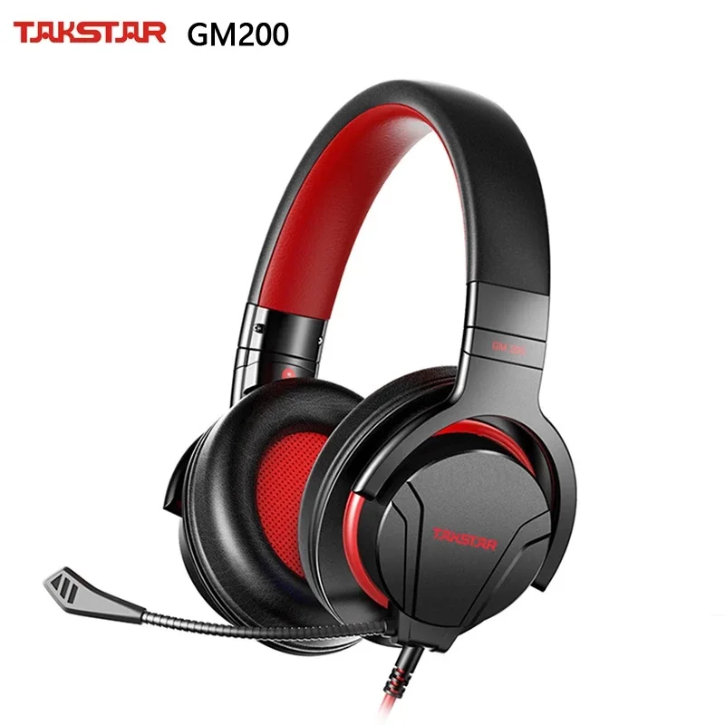 Takstar GM200 профессиональная игровая гарнитура со съемным микрофоном высокая