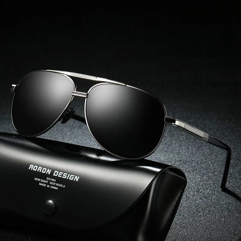 Очки солнцезащитные Мужские поляризационные брендовые дизайнерские винтажные