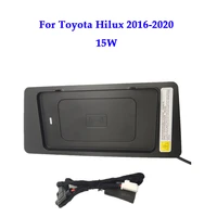 Wireless charger for Toyota Hilux 2016-2020 mobile phone fast charging plate 15W car holder panel wireless car for iPhone11