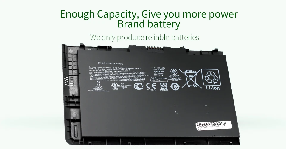 Apexway 14,8 v 52Wh Аккумулятор для ноутбука hp EliteBook Folio 9470 9470M Series HSTNN-IB3Z HSTNN-I10C BT04XL BA06 687517-1C1