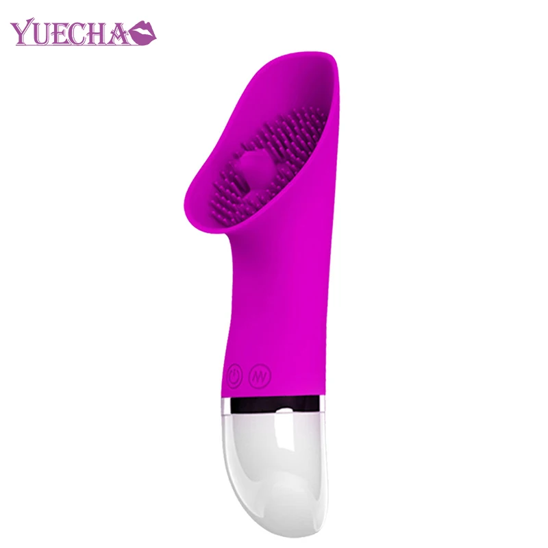 Вибратор YUECHAO для стимуляции клитора и языка 30 скоростей силиконовый оральный