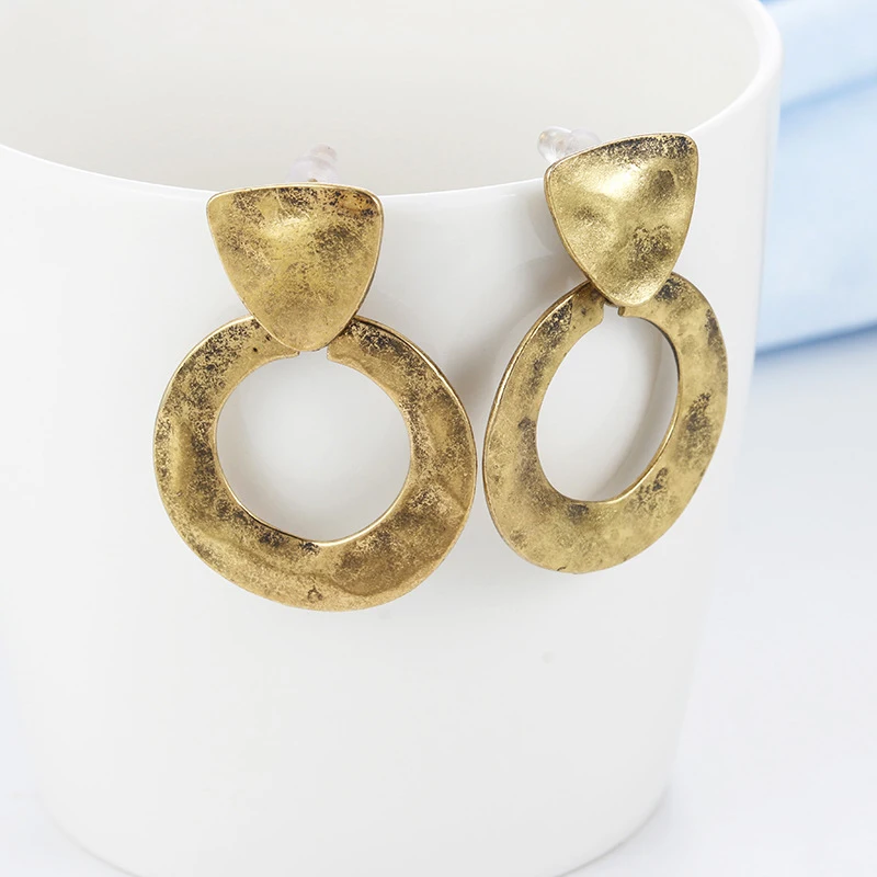 CARTER LISA модные дизайнерские металлические геометрические свисающие серьги