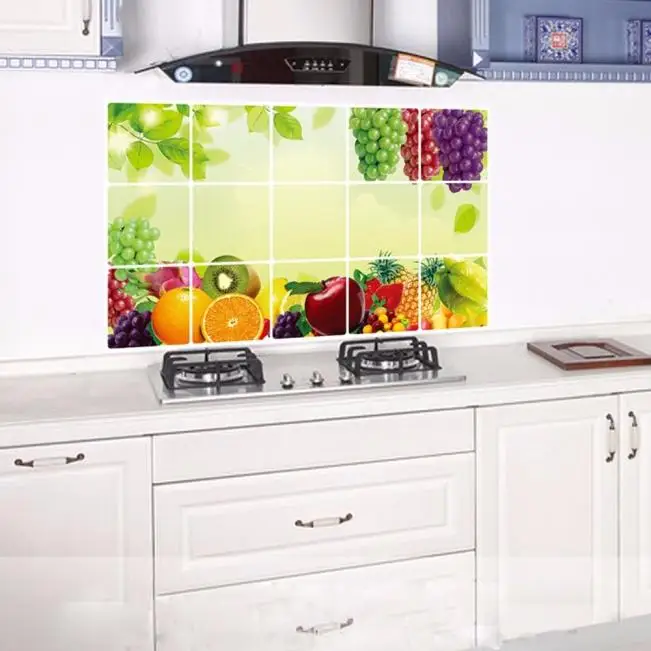 Кухонные маслостойкие съемные настенные наклейки художественный декор домашняя