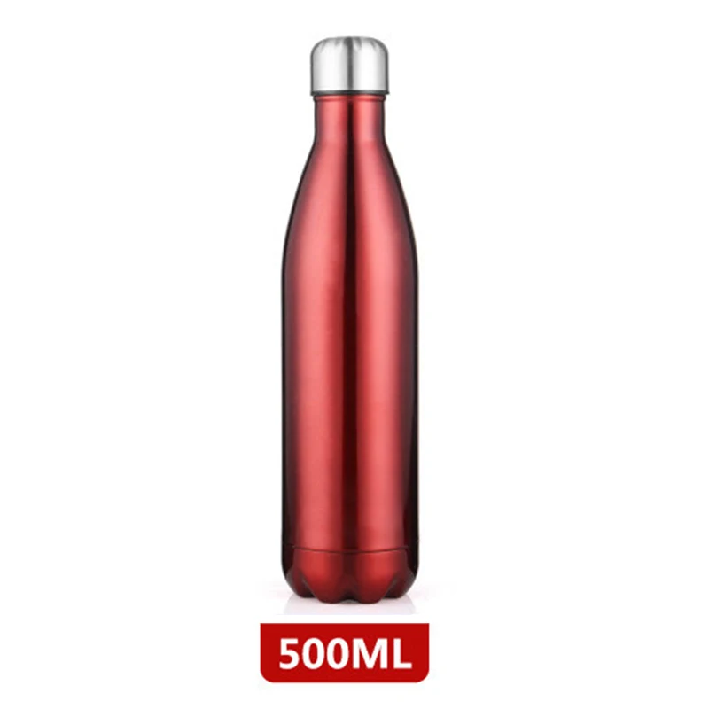 500ML Double-Layer Creative BPA Free Water Bottle Stainless Steel Beer Tea Coffee Portable Sport Vacuum Thermal Flask | Дом и сад