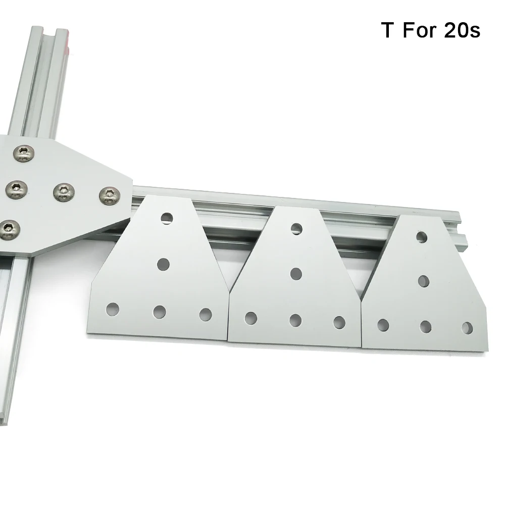 Плата шарнирная Серебристая с 5 отверстиями и углом 90 градусов угловой кронштейн