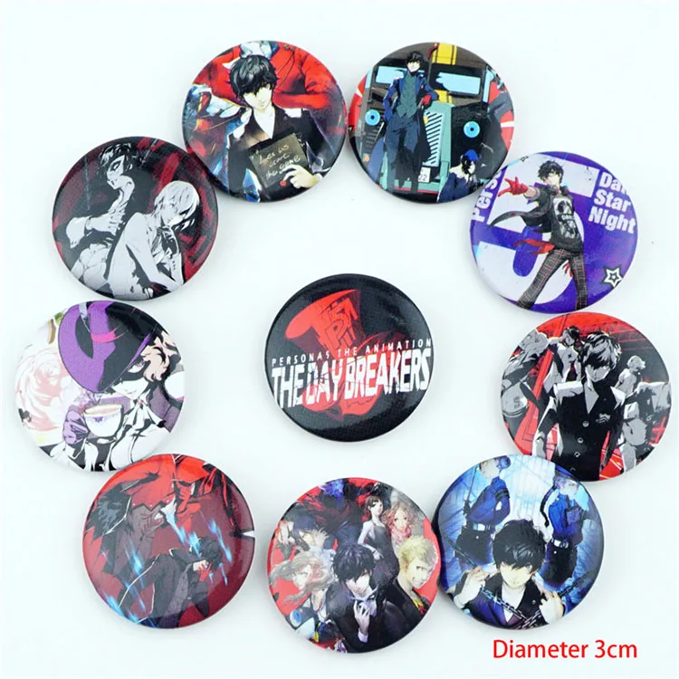 10 шт./компл. японское аниме P 5 фигурные булавки броши значки нагрудное украшение