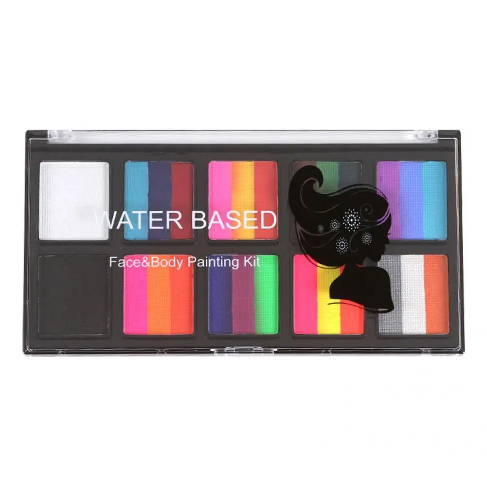 

Solid Pigment Kit Durable Body Painting Solid Pigment Kit Detachable Washable Watercolor Paint Set