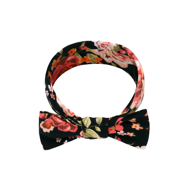 Повязки на голову для маленьких девочек хлопковая повязка с принтом детская