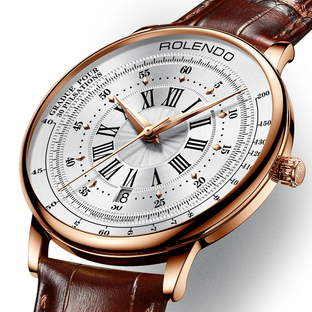 

Miyota 8215 Automatic Watch Men Luxury Brand Mechanical Wristwatch 42mm Stainless Steel Sapphire Crystal Calendar Clock New 2021