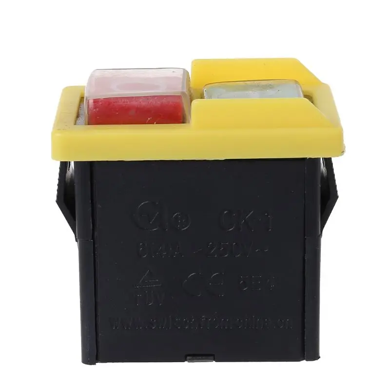 250V 6/4A Водонепроницаемая Электромагнитная кнопочная машина пила Резак дрель