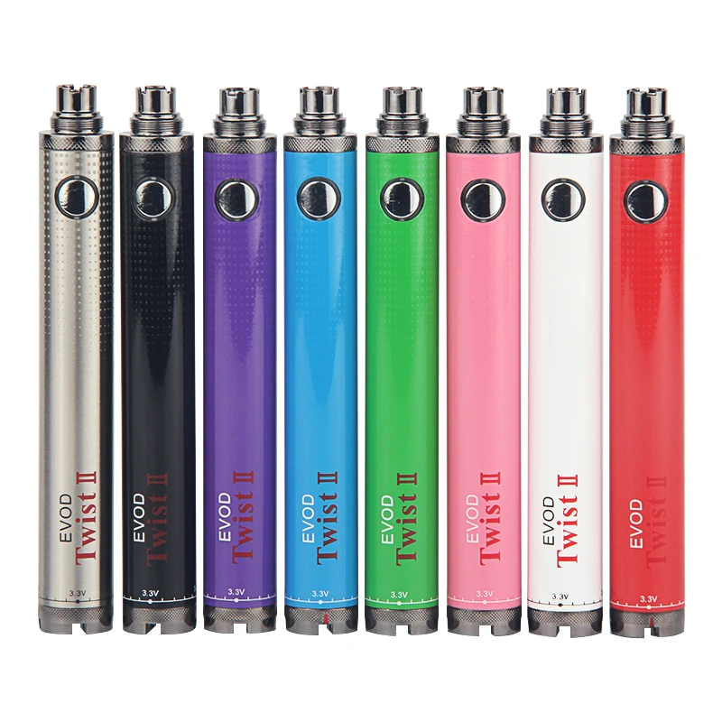 Многоцветный 1 шт. EVOD Twist II 2 vaporizador переменное напряжение 3,3 V~ 4,8 V vape мод электронная сигарета vape для электронной сигареты EGO 510 Атомайзер - Цвет: Многоцветный