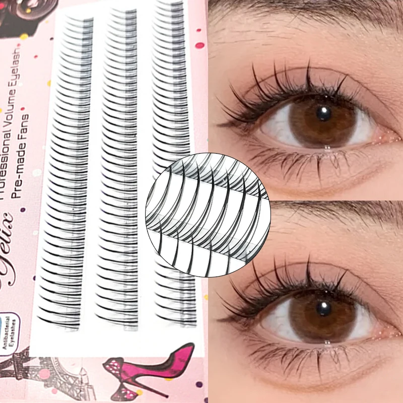 

Пучок накладных ресниц А-образной формы, натуральные, стойкие, легко наносятся, профессиональный макияж глаз, Корея, Япония, косметика