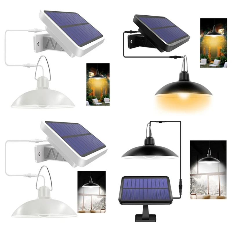 

2021 New Remote Control Solar Light IP65 Waterproof Hanging Lamp Pendant for Home Garden