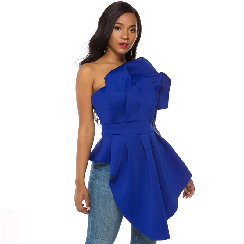 Пикантные женские вечерние блузки топы рубашка асимметричная открытая спина с