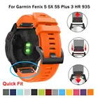 Ремешок для Garmin fenix6 6s 6x pro, силиконовый ремешок для умных часов Garmin Fenix 5X 5 5S Forerunner935 945, быстросъемный ремень