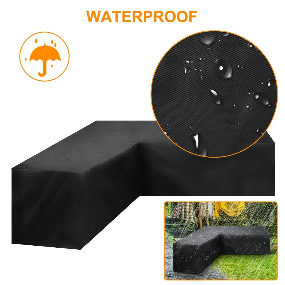corner outdoor sofa cover garden rattan corner furniture cover v shape waterproof sofa protect set all purpose dust covers free global shipping
