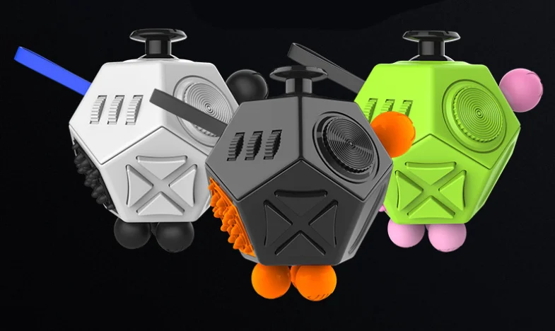 Забавная 12 сторонняя декомпрессионная игрушка для детей и кубик взрослых