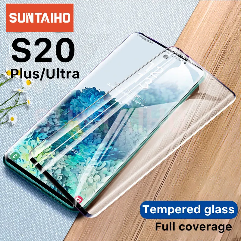 

3D Full Cover Tempered Glass For Samsung Galaxy S20 S10 Plus S20e Screen Protector Film For Note 10 9 S8 S9 S10 Protective Glass