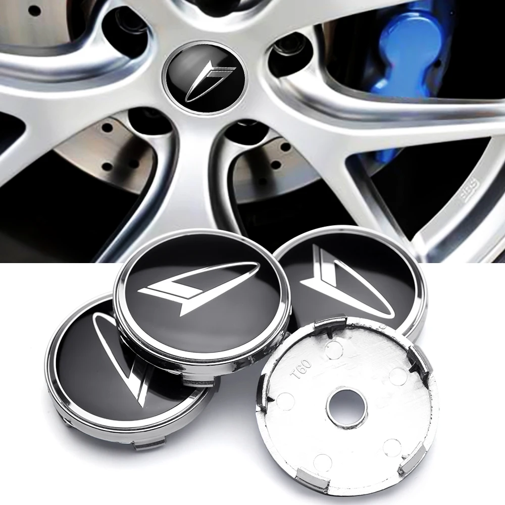 

4Pcs 56mm/60mm Car Styling 3D Aluminum Tire Wheel Center Cover Hub Cap Stickers For Daihatsu Car Tire Decoration Accessories