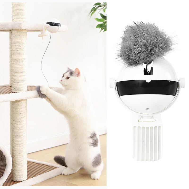 

2021 New Cat Toy Electric Automatic Lifting Rotating Interactive Puzzle Smart Pet Teaser Lifting Toy Pet Supply Products For Cat