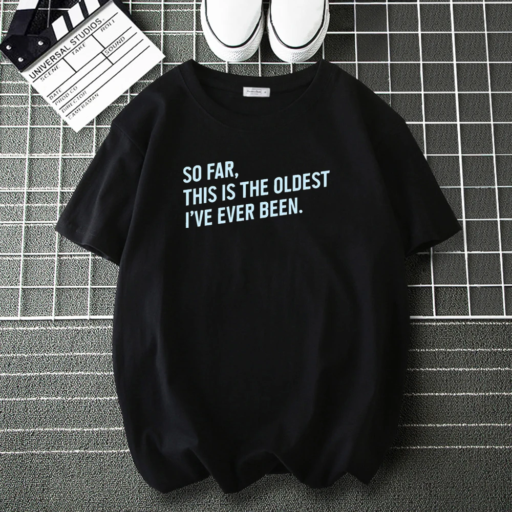 

SO FAR, THIS IS THE OLDEST...Cotton T-Shirts Men Women Hip Hop Casual Tee Shirts Summer Brand Tops Male Cartoon Harajuku T Shirt