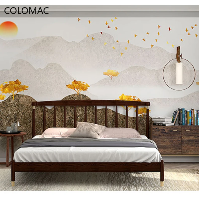 

Colomac Custom New Chinese Landscape Wallpaper Bedroom Background Mural Modern Home Decoration Living Room Dropshipping