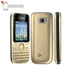 Used Nokia C2-01 Cell Phones 3.2MP 3G Support Russian Hebrew Arabic Keyboard Unlocked Refurbished Mobile Phone