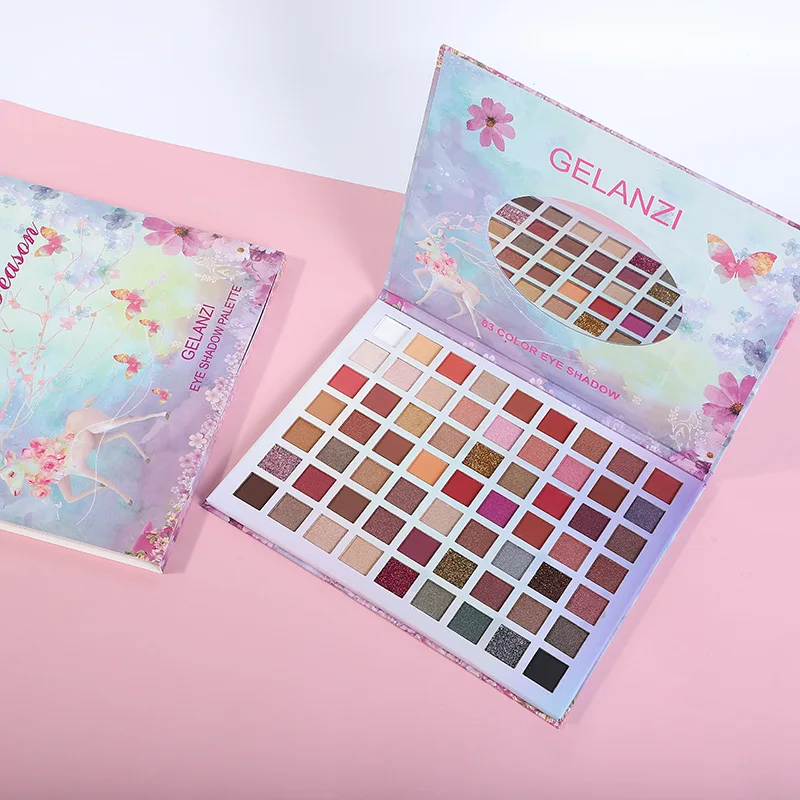 

63 Colors Oil Painting Eyeshadow Palette Glitter Shimmer Eye Shadow Powder Matte Glitter Eyeshadow Palette Cosmetic Makeup