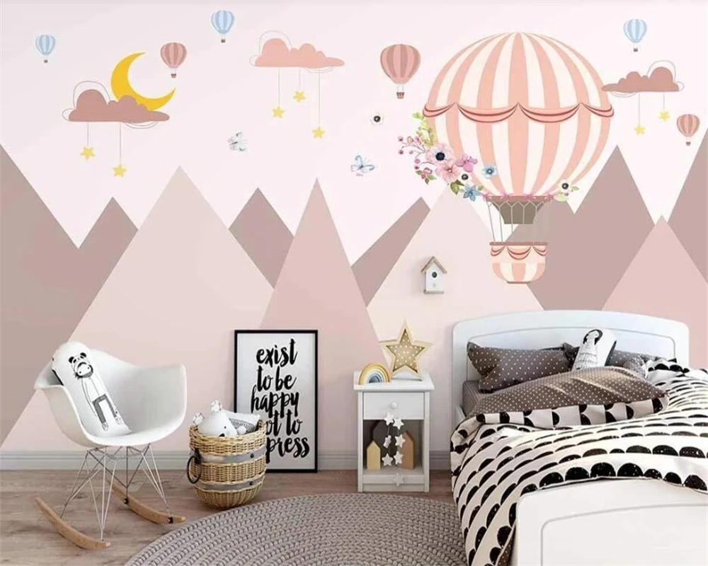 Beibehang настраиваемый Новый скандинавский ручной росписи розовый геометрический