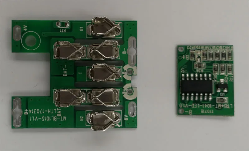 BL1041 пластиковый чехол для батареи PCB защита от зарядки, монтажная плата светодиодный для MAKITA 10,8 V 12V 2Ah 6Ah BL1021 литий-ионный аккумулятор